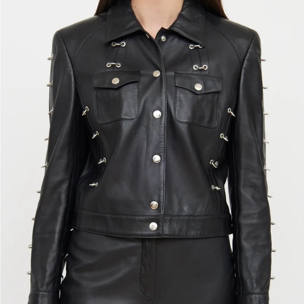 ESCADA black leather jacket